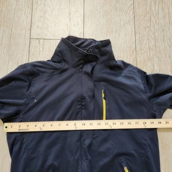 Columbia Women's interchange Match Play Parka jacket Black With Yellow Zips. - Picture 11 of 13
